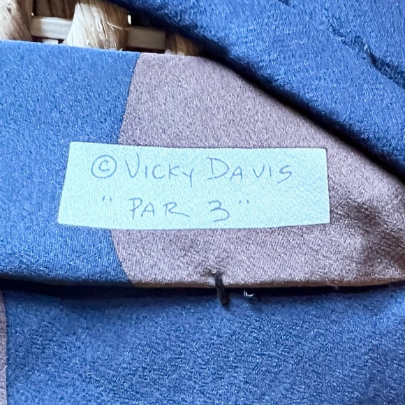 Vicky Davis 100% Silk Par 3 Golf Scene Golf Ball Tie - Picture 14 of 15